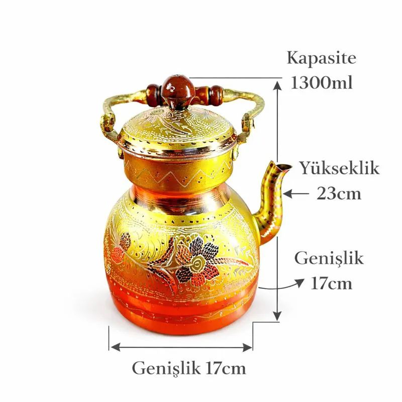 Bakir-Caydanlik-1300ml-Sari
