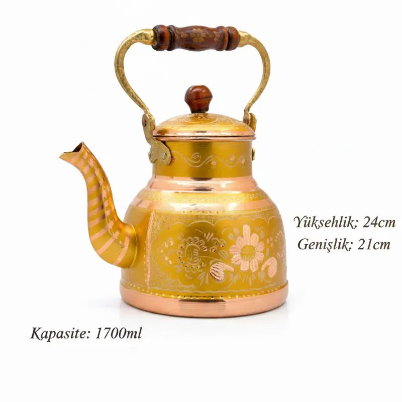 Bak�r �aydanl�k 1700ml Sar�