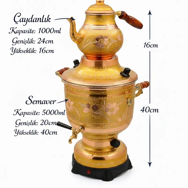 Bak�r Semaver Elektrikli GOLD