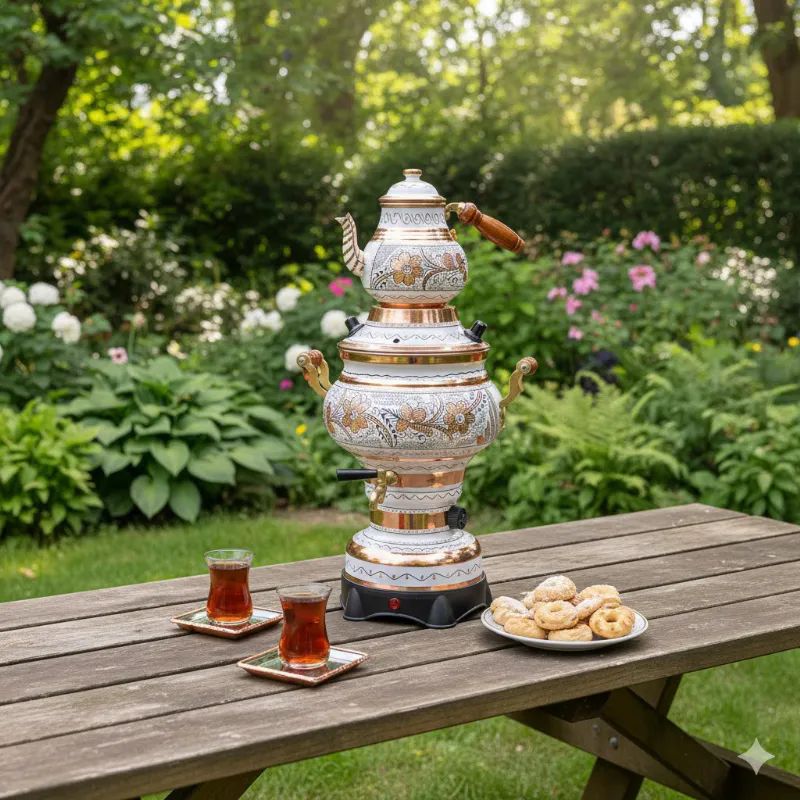 Bakir-Semaver-elektrikli-Silindir-Beyaz