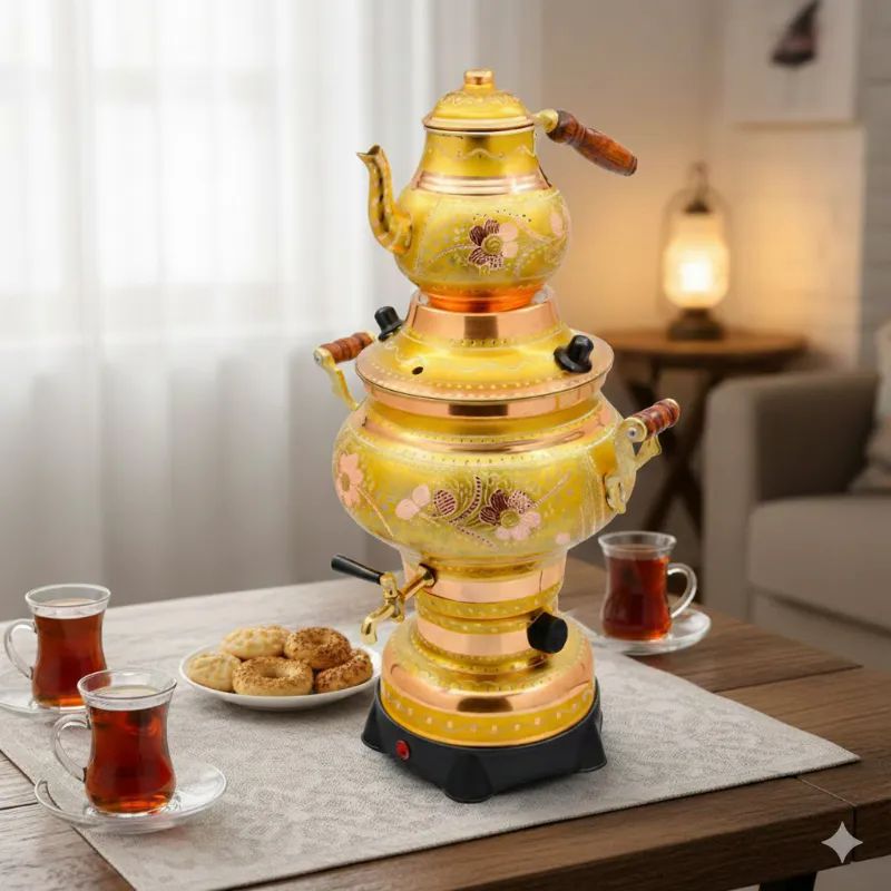 Bakir-Semaver-elektrikli-silindir-sari