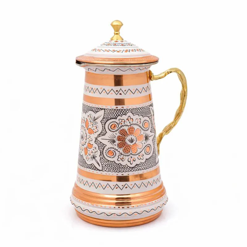 Bakir-Surahi-1700ml-Beyaz-Kapakli