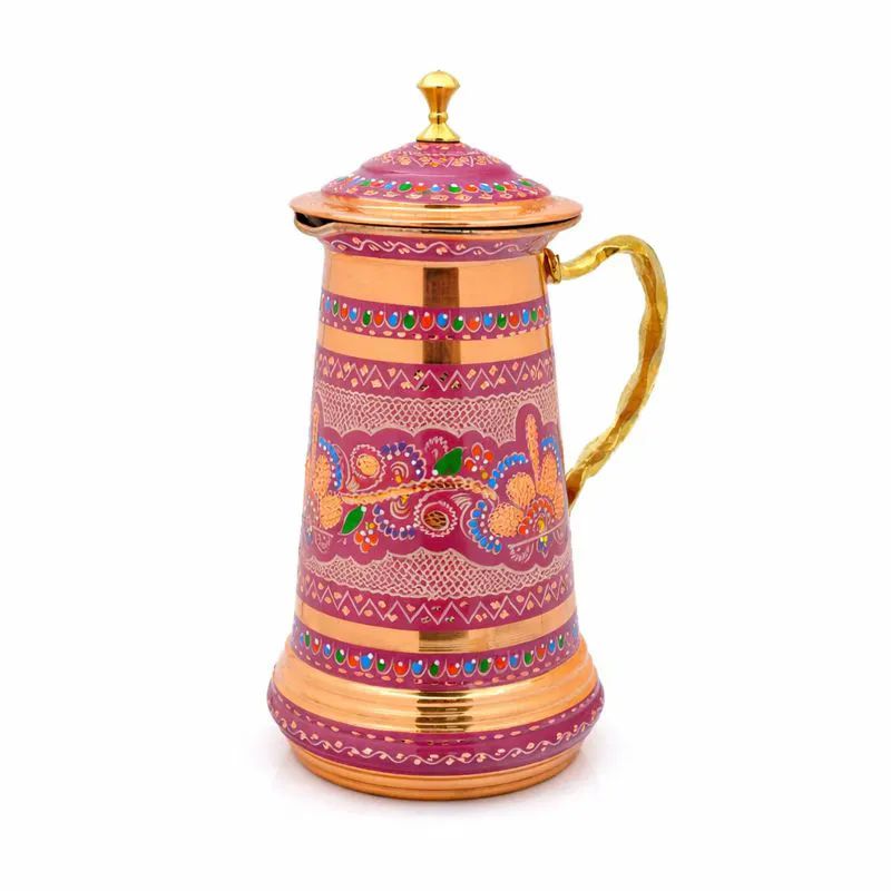 Bakir-Surahi-Lila-1700ml-Kapakli