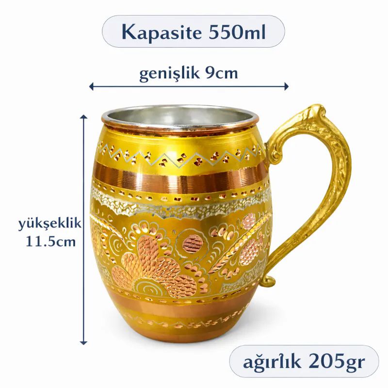 ��lemeli bak�r Bardak Sar�