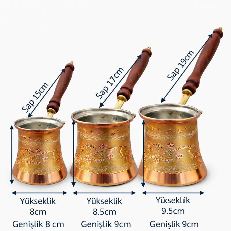 ��lemeli Bak�r Cezve Sar�