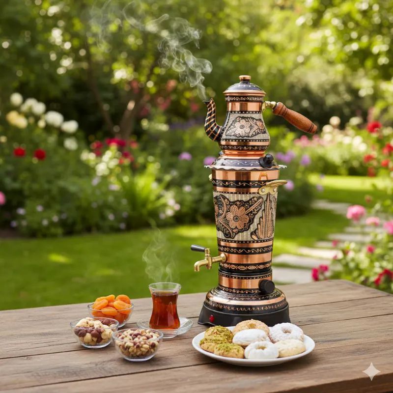 Kucuk-Boy-Elektrikli-bakir-semaver-Siyah