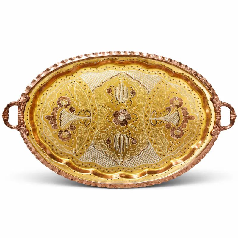 Oval-Bakir-Tepsi-Sari