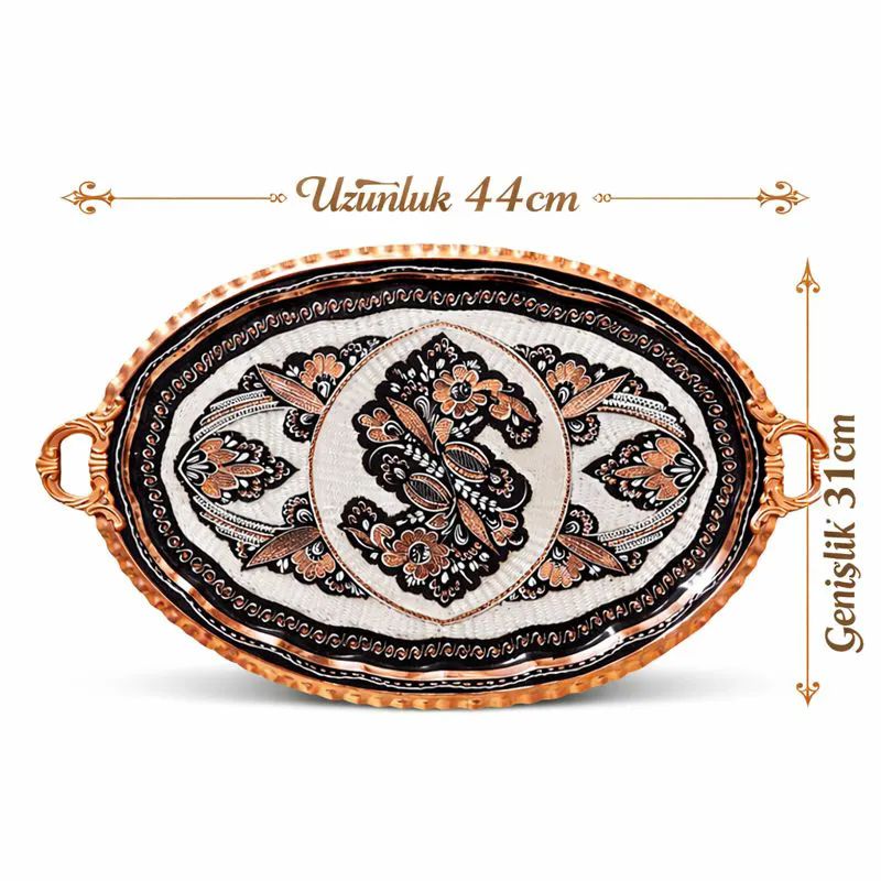 Oval-Bakir-Tepsi-Siyah